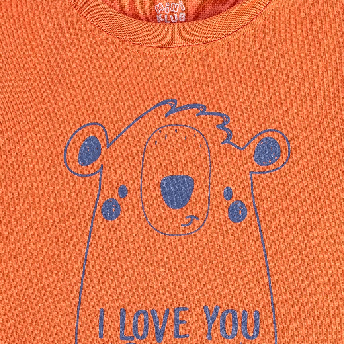 Boys Orange Pack Of 1 T-Shirt