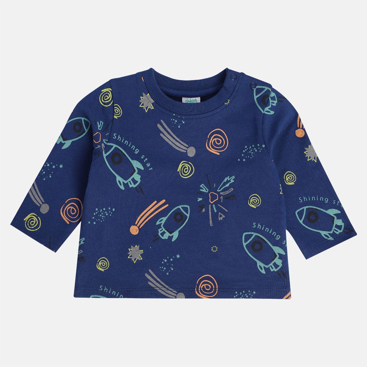 Boys Navy Pack Of 2 T-Shirt And Bottom