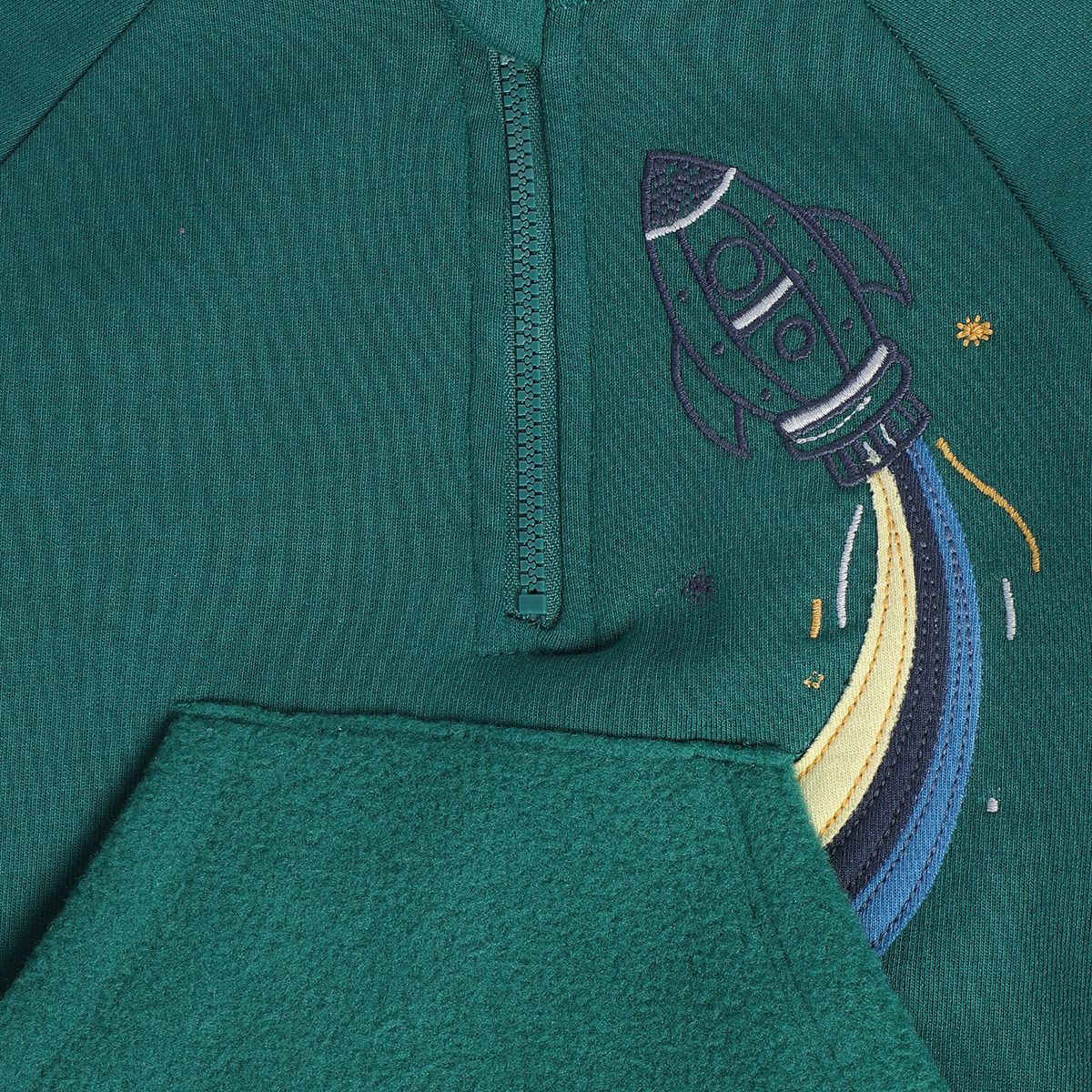 Boys Green Pack Of 1 Sweat Shirt