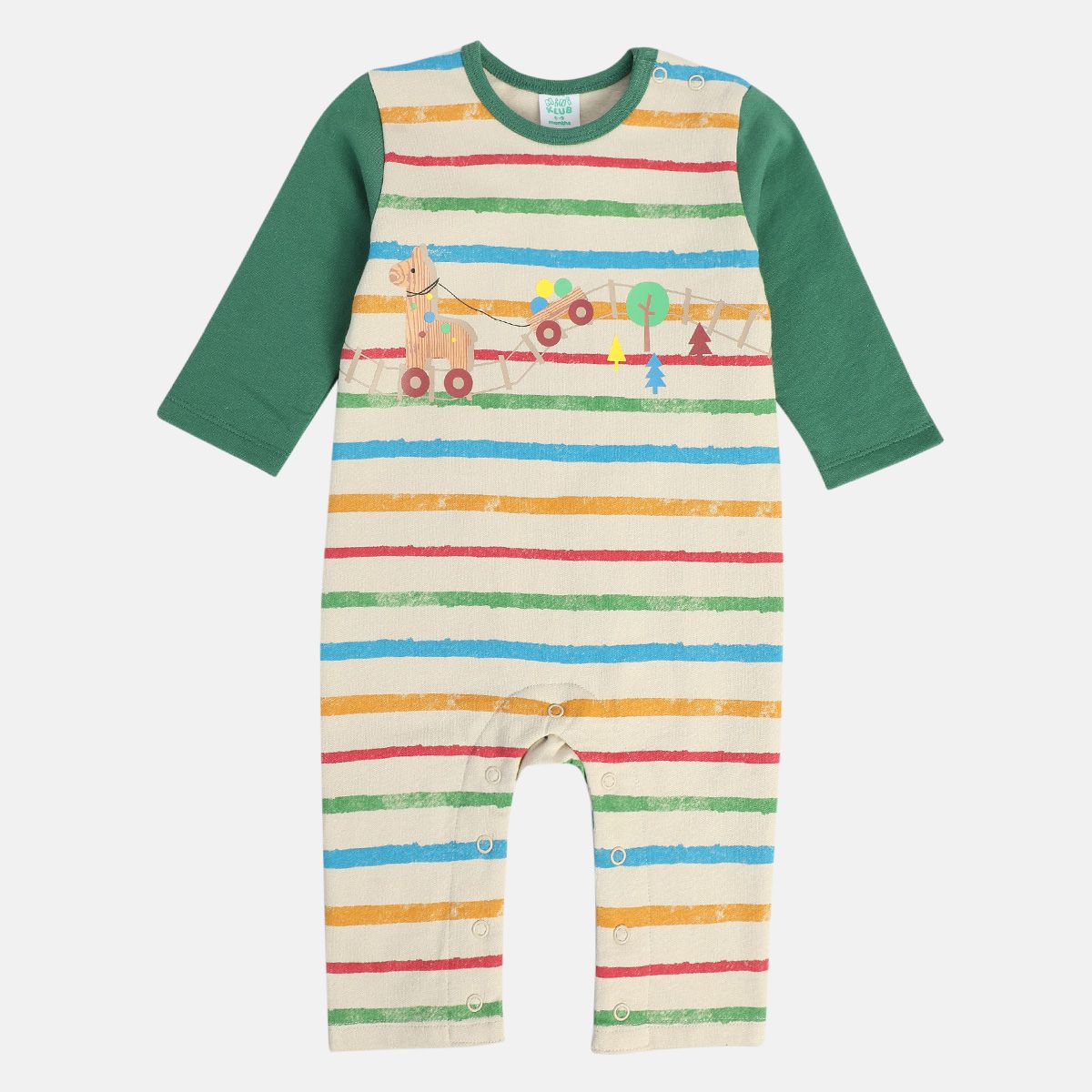 Boys Multicolor Pack Of 2 Romper