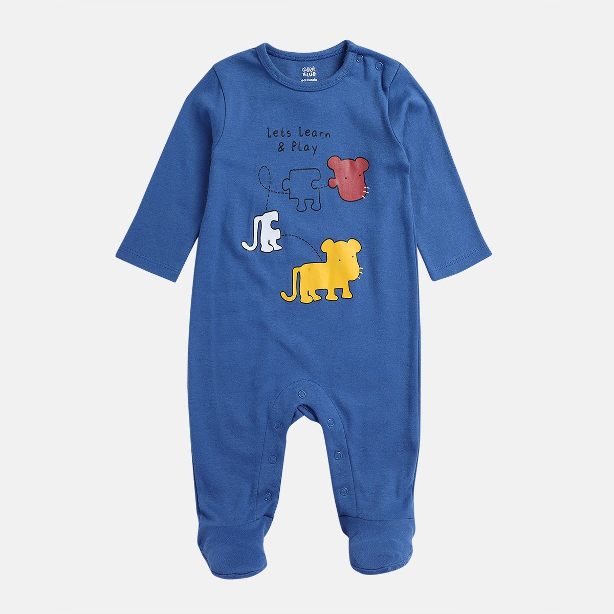 Boys Multicolor Pack Of 2 Sleep Suit