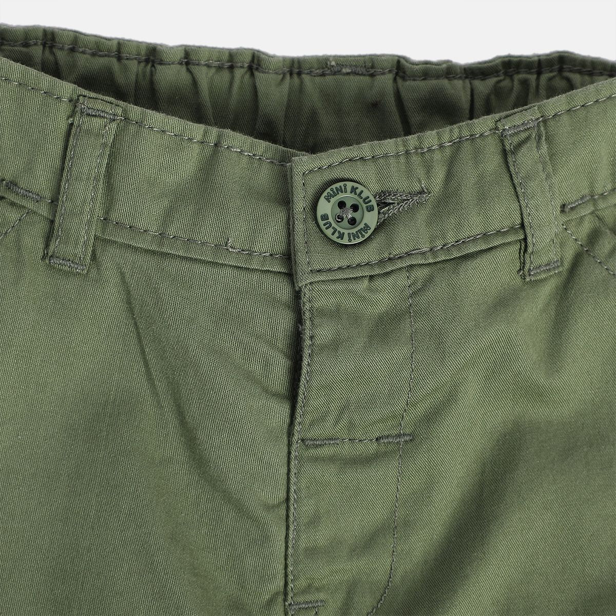 Boys Green Woven Pant