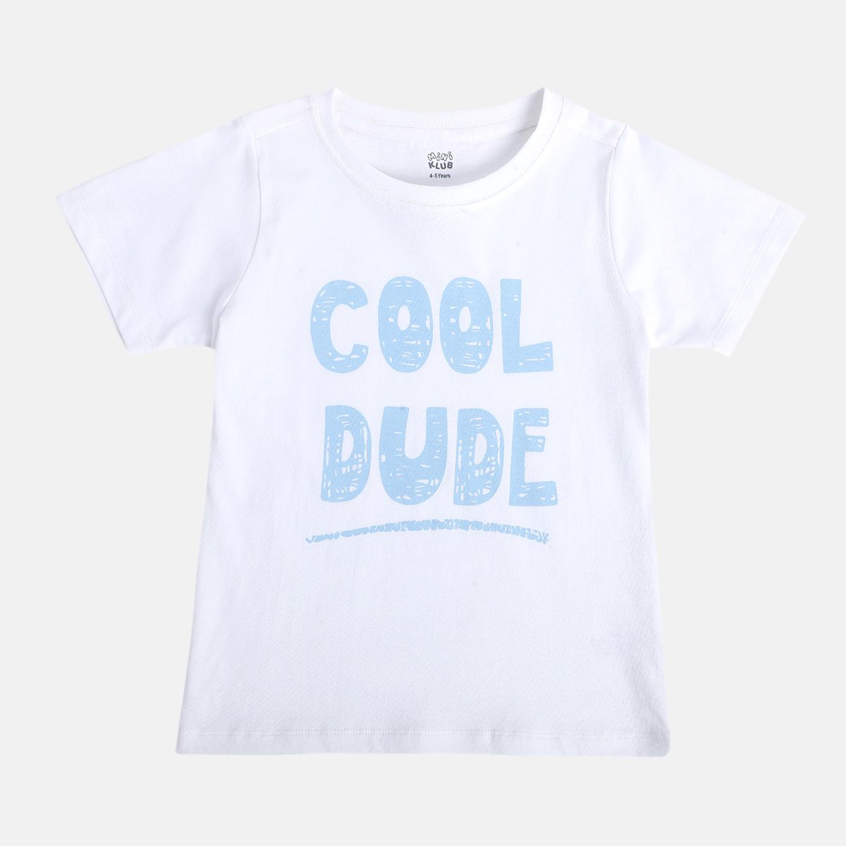 Boys White/Blue T-Shirt And Bottom Set