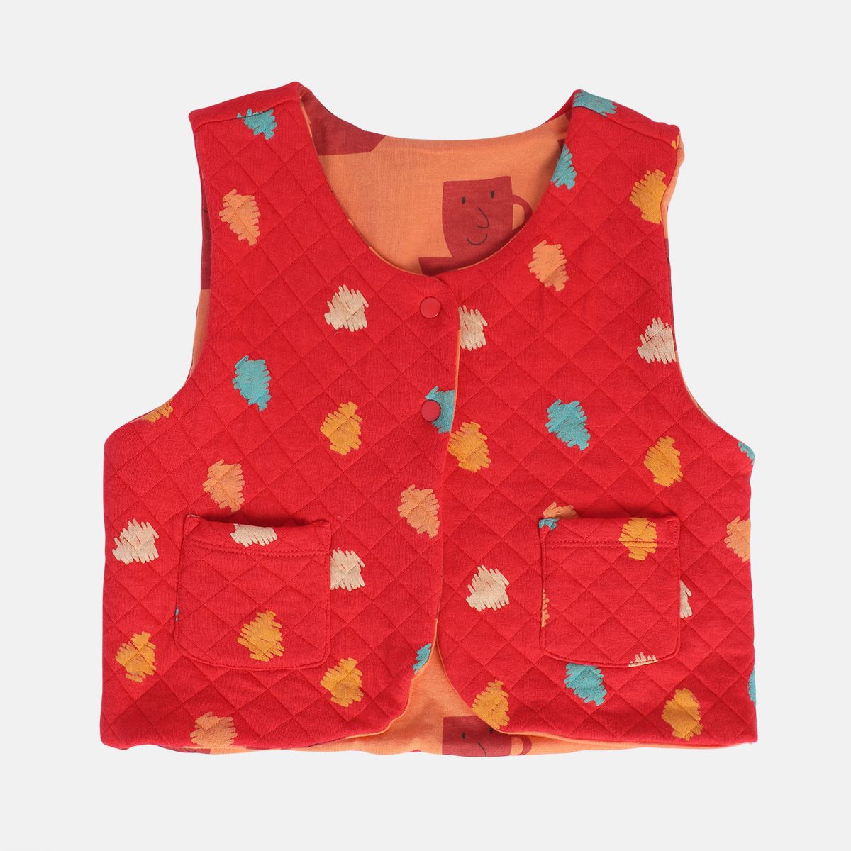 Girls Orange Gillet
