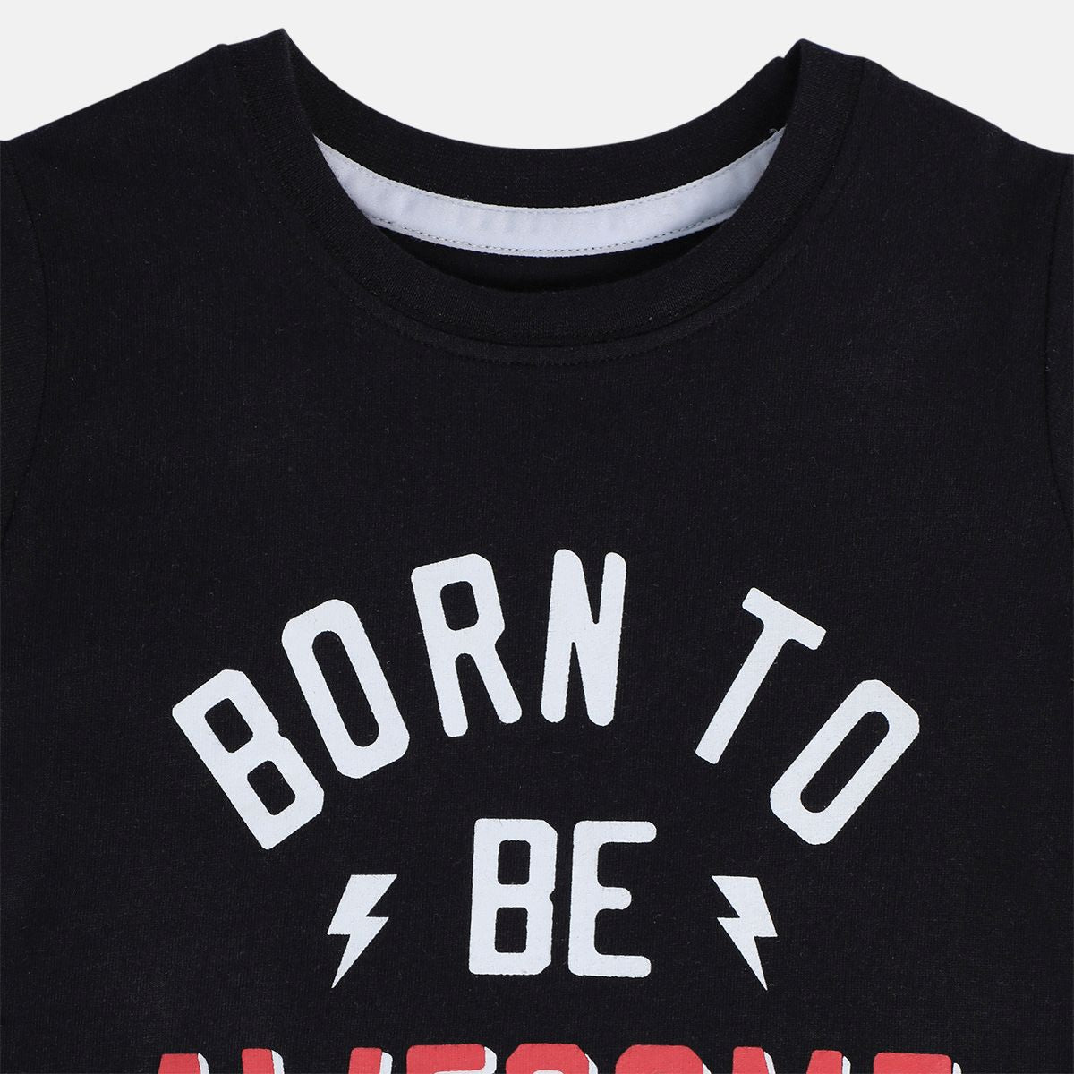 Boys Black Pack Of 1 T-Shirt