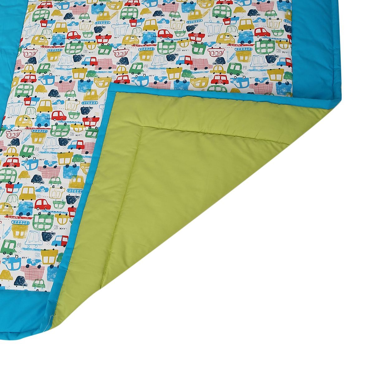 Boys Blue Vehicle Print Mat