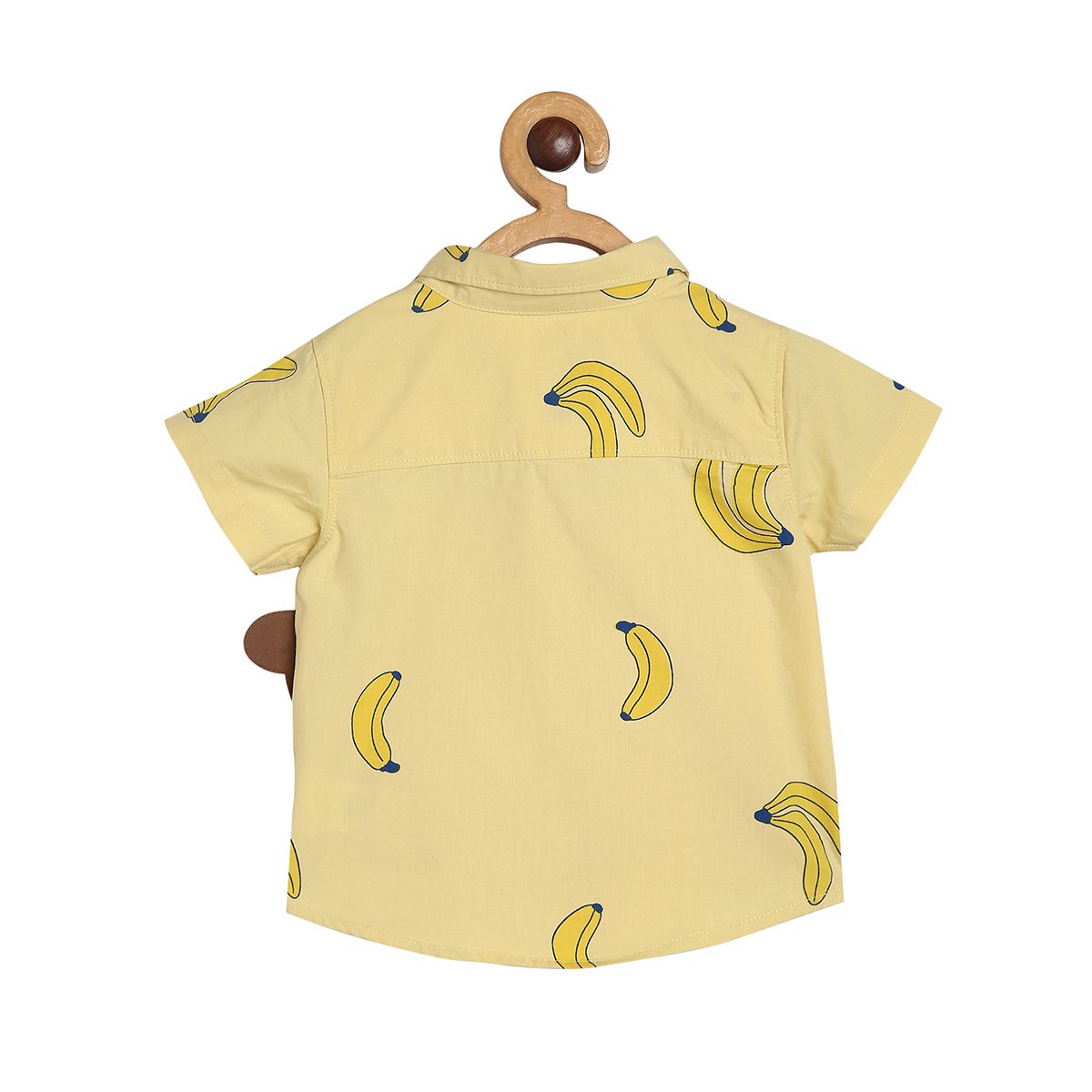 Baby Boys Monkey Print Shirt and Solid Pants Set, Yellow & Brown