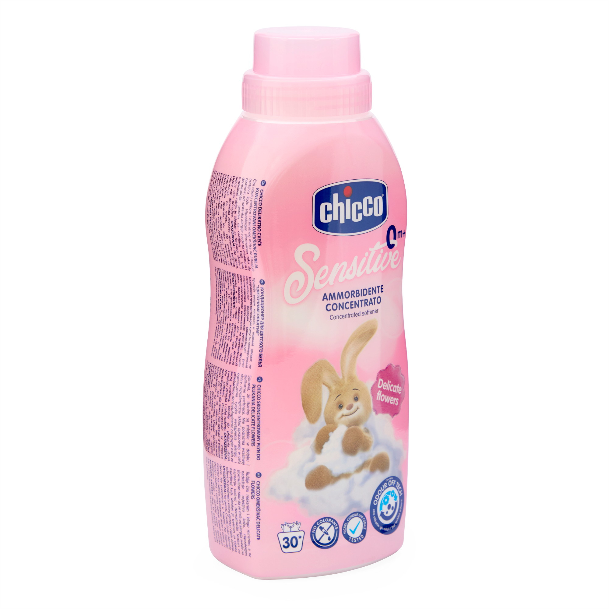Chicco Sensitive Concentrated Fabric Softener Delicate Flowers Fragrance Laundry Softener 750ml