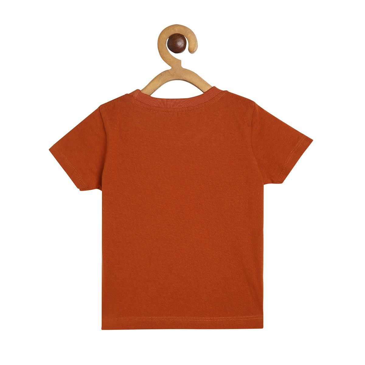 Boys Blue/Rust Round Neck Short Sleeve Dungaree Set