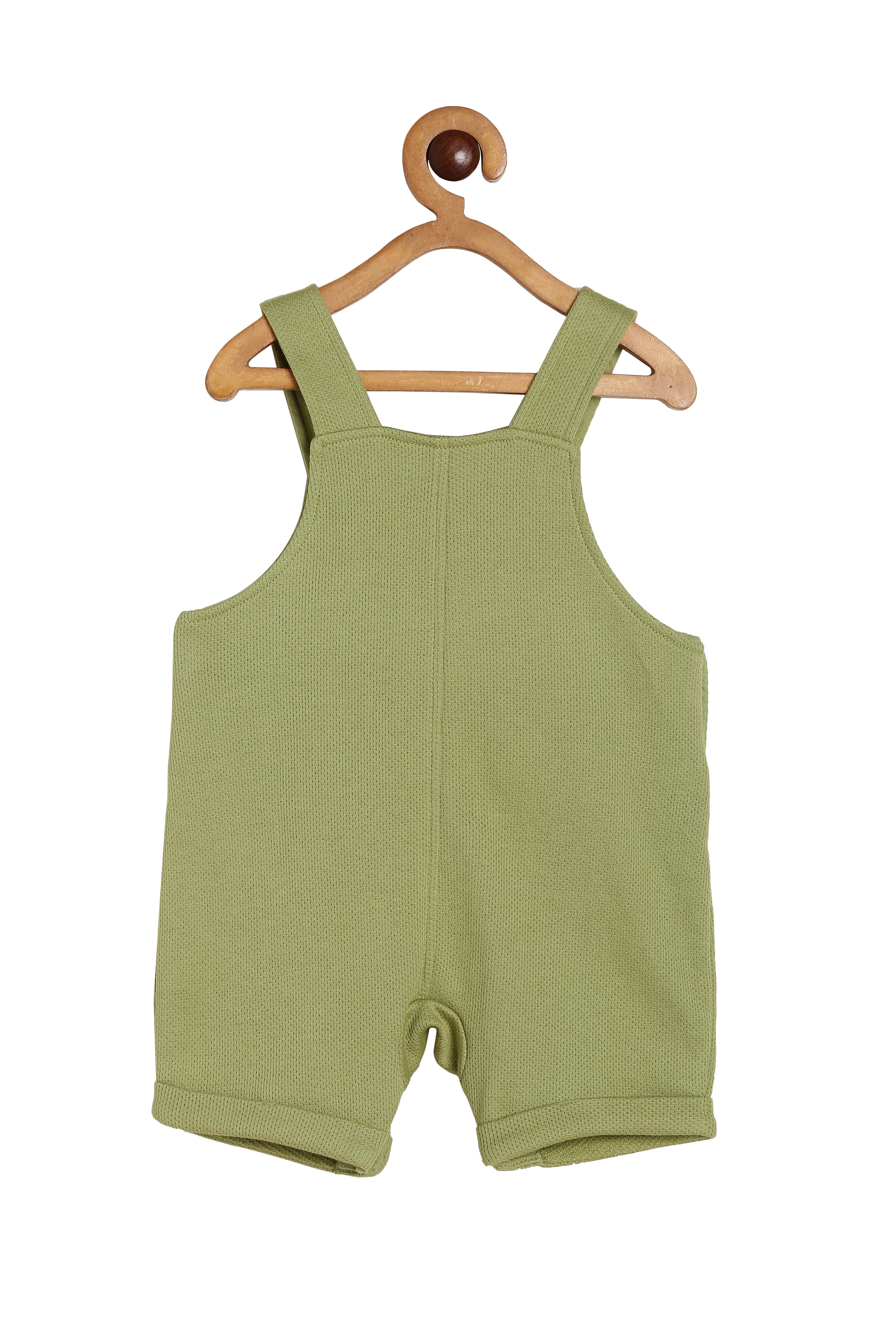 Boys Green Dungaree Set
