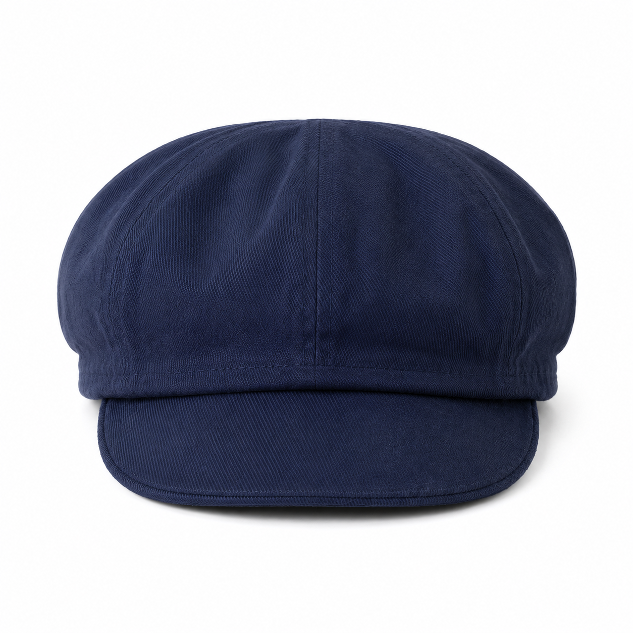 Baby Boys Navy Blue Cotton Blend Solid Newsboy Cap Classic Casual Wear