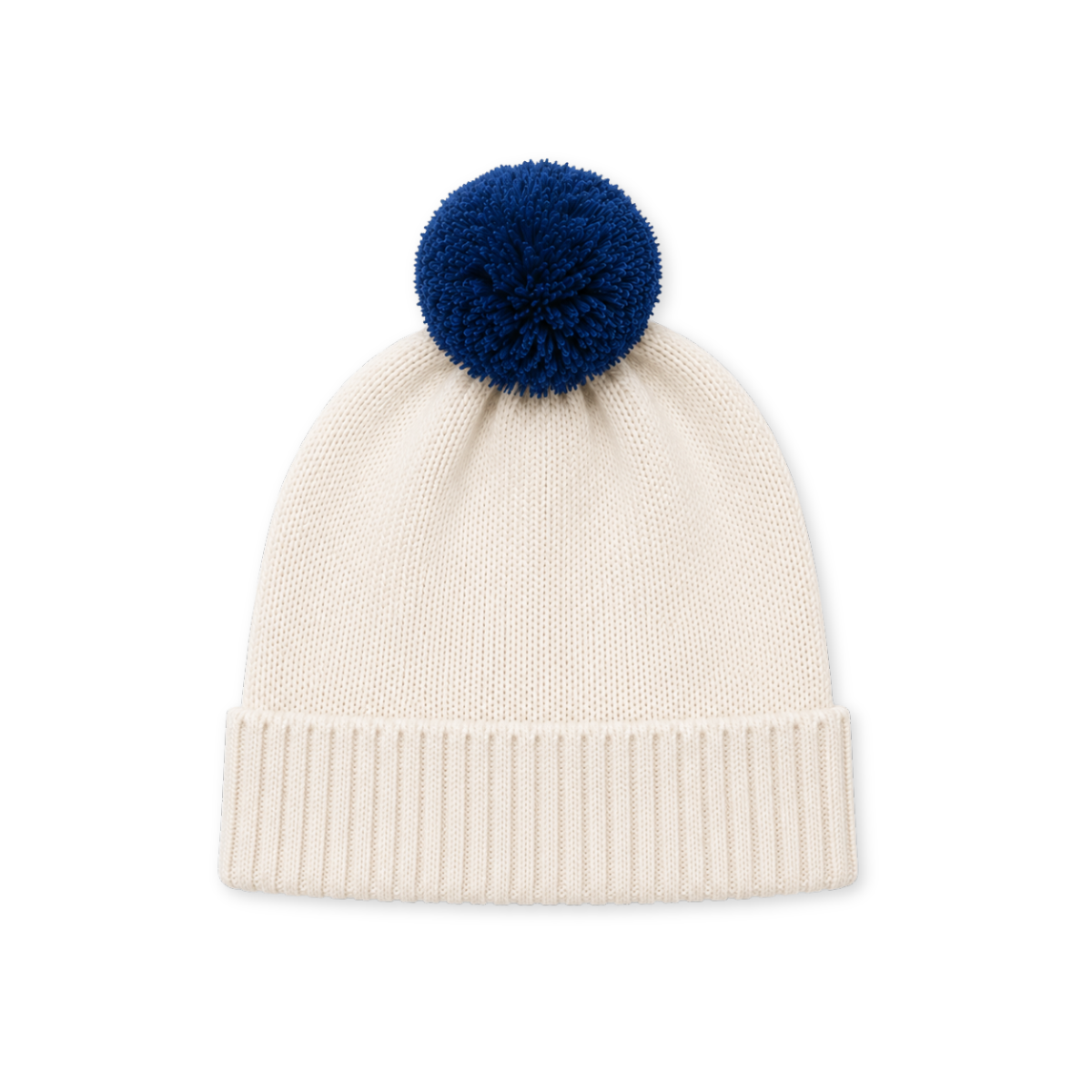 Baby Girls White Acrylic Knitted Cap Regular Fit Winter Wear