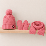Baby Girls Pink Accessories Set Pack Of Four Regular Fit