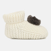 Unisex White   Booties