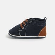 Boys Blue Pair Of Soft Sole Boots