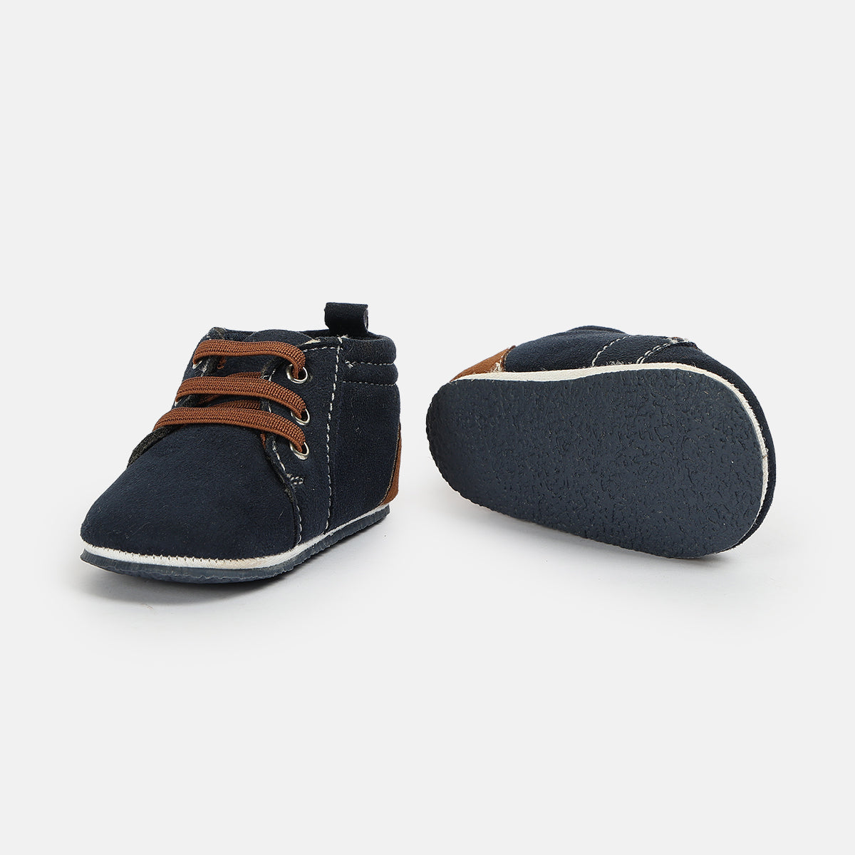Boys Blue Pair Of Soft Sole Boots