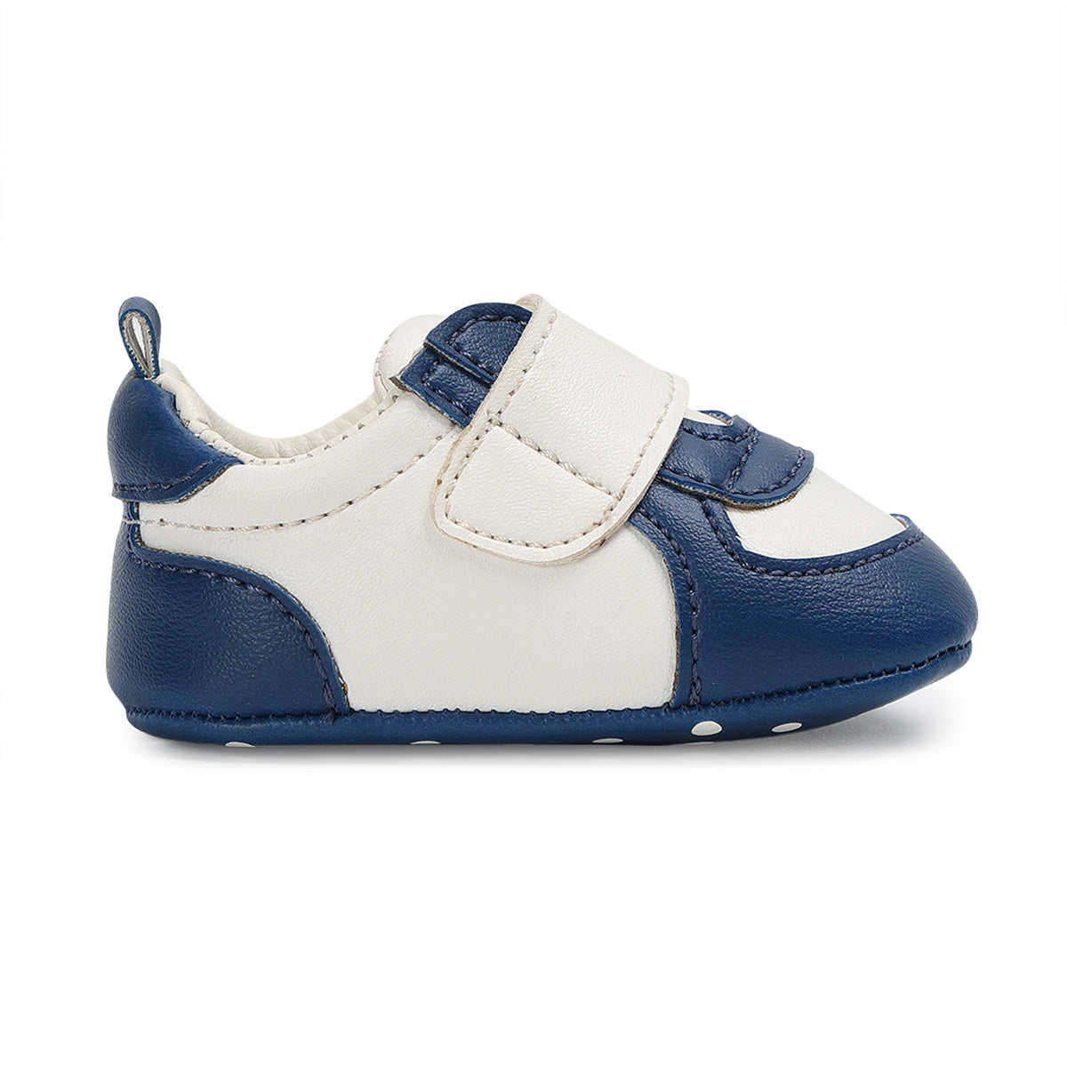 Baby Boys Colourblock Soft Sole Shoes, Blue and White