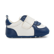 Baby Boys Colourblock Soft Sole Shoes, Blue and White