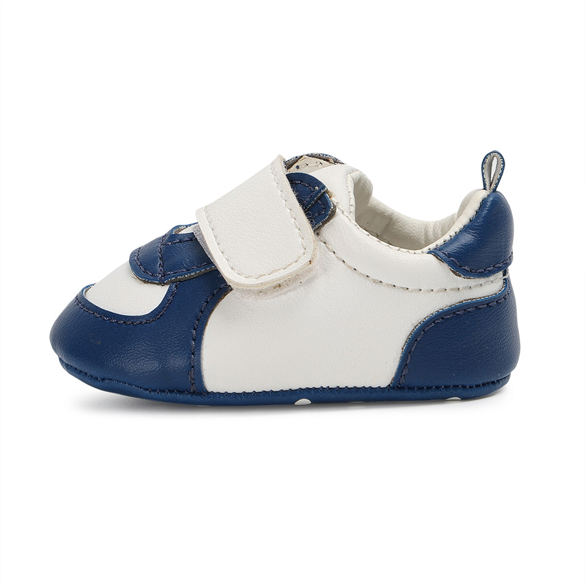 Baby Boys Colourblock Soft Sole Shoes, Blue and White