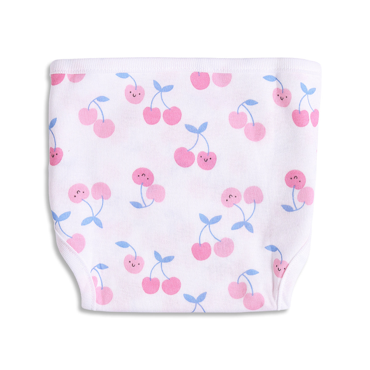 Baby Girls White and Lavender Printed Hook-and-Loop Nappy Pack of 3 Regular Fit Daily Wear Innerwear
