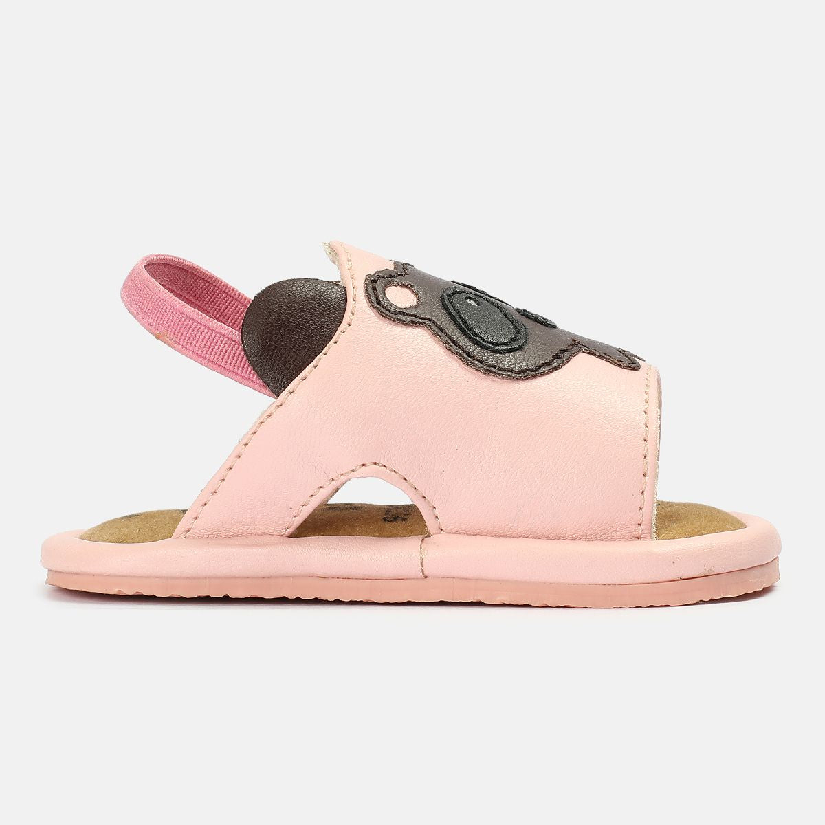 Miniklub Baby Light Pink Color Pair of Soft Sole Sandals
