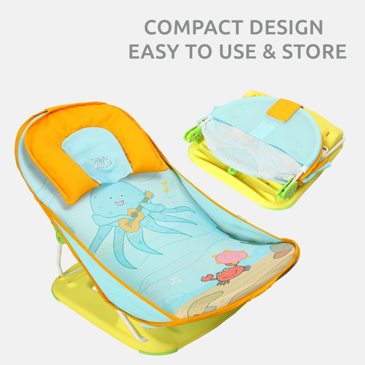 Yellow Printed Baby Bather