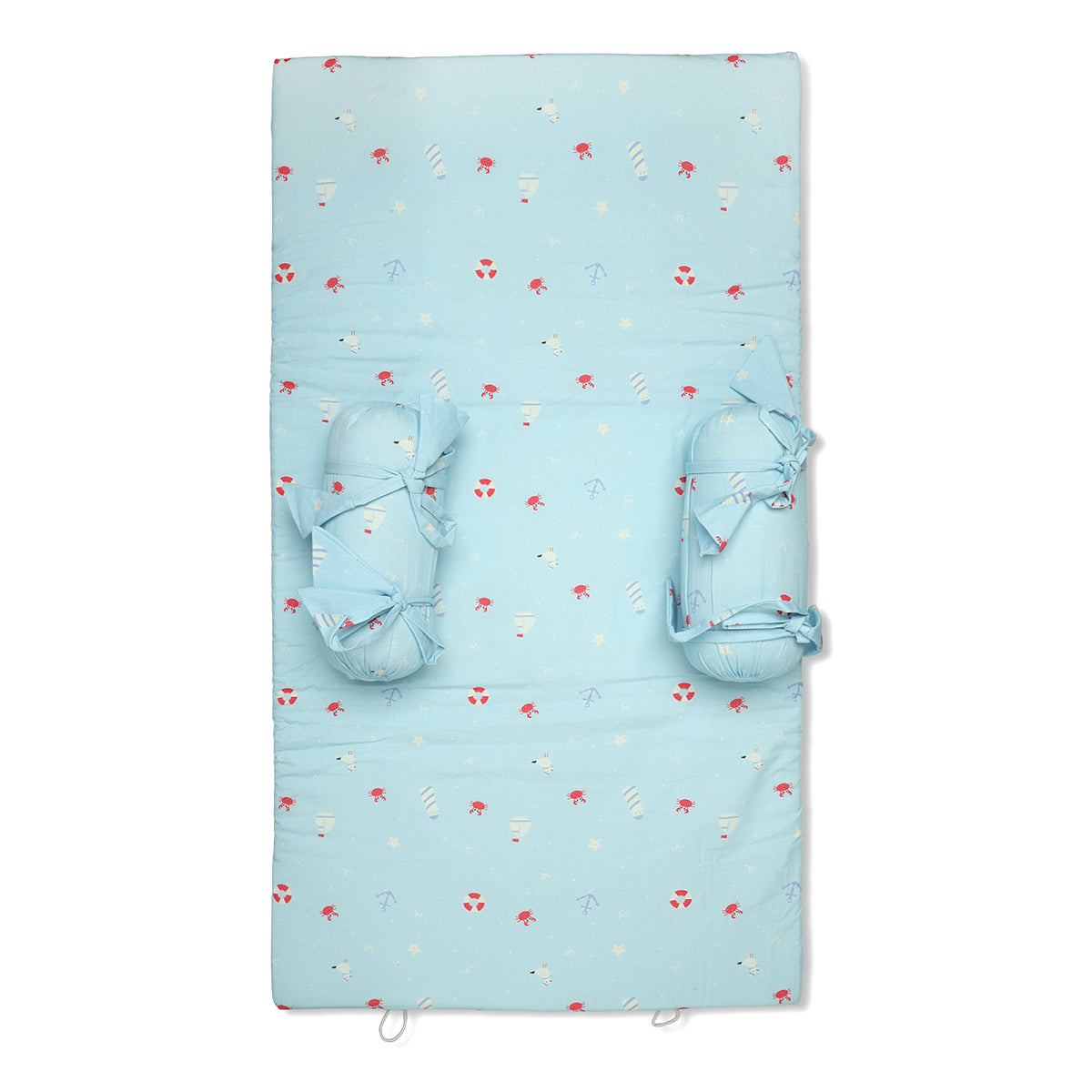 Baby Carry Nest With Mattress, Pillow And Bolsters, Blue