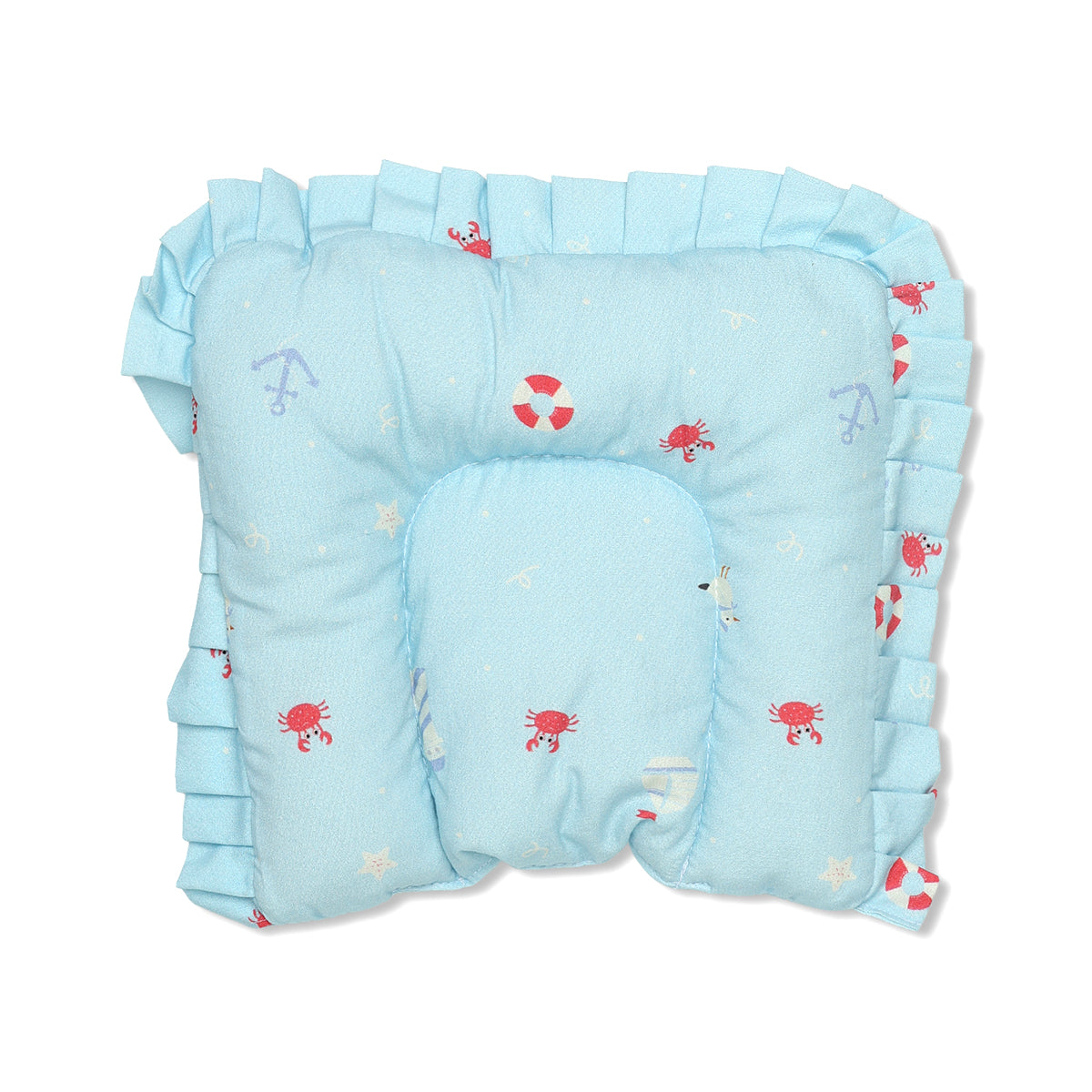 Baby Carry Nest With Mattress, Pillow And Bolsters, Blue