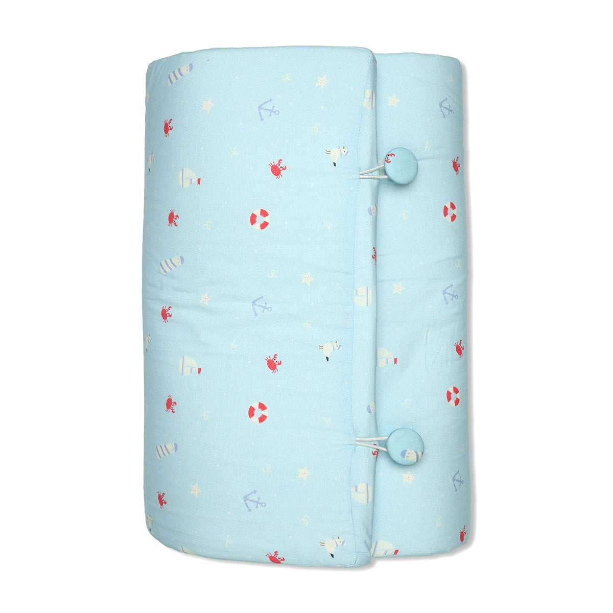 Baby Carry Nest With Mattress, Pillow And Bolsters, Blue