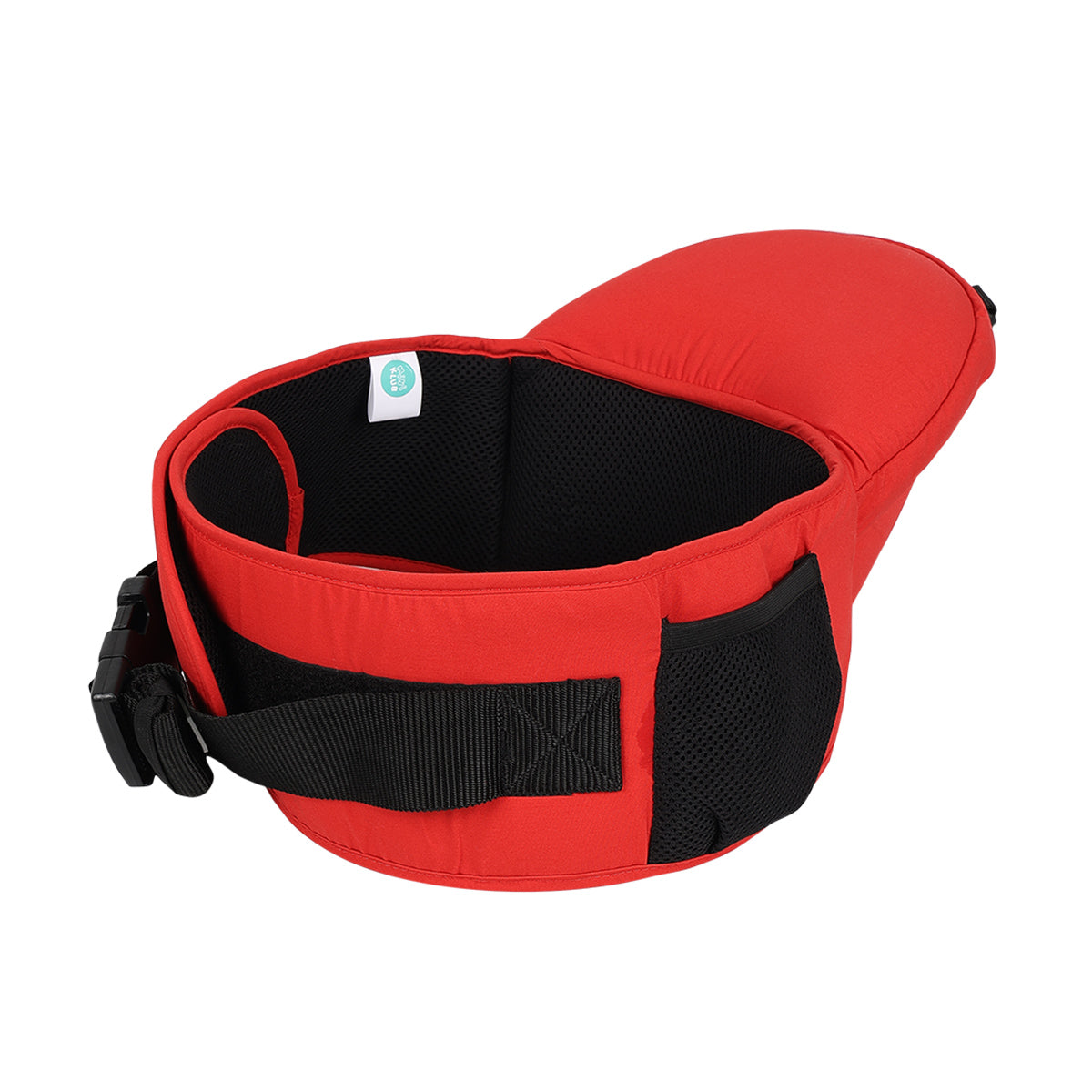 Baby Hip Seat Carrier with Safety Straps, Red