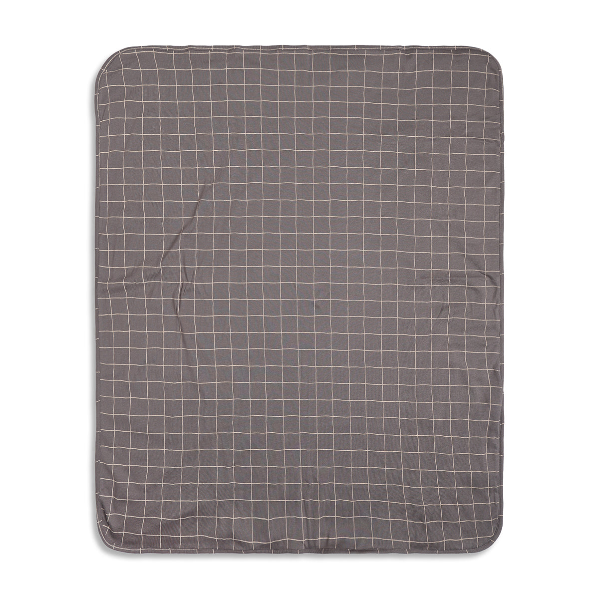 Baby Unisex White and Grey Printed Cotton Receiving Blanket Pack of 2 Regular Fit Baby Essentials