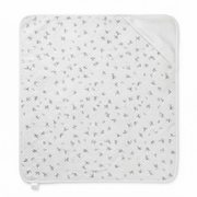 Baby White and Grey Cotton Waterproof Bed Protector Sheet Soft and Reusable
