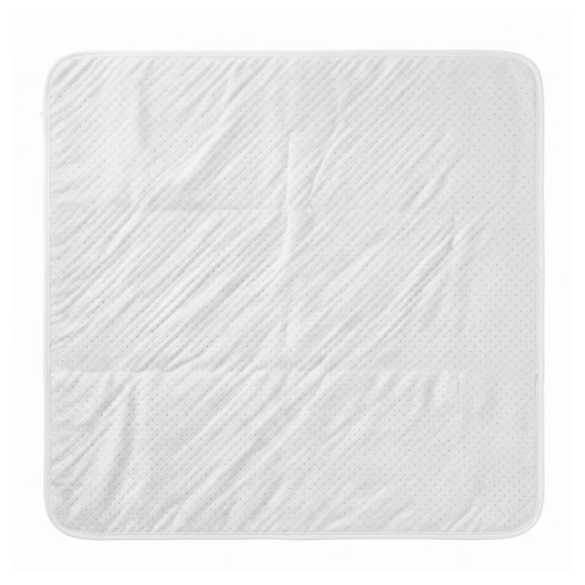 Baby White and Grey Cotton Waterproof Bed Protector Sheet Soft and Reusable