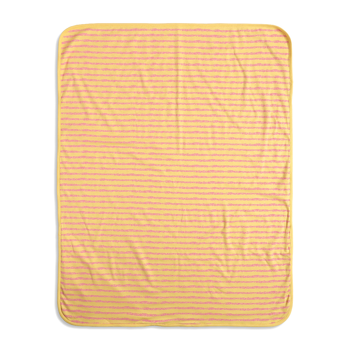 Baby Boys Animal Print And Striped Receiving Blanket Pack Of 2, Yellow And Off White