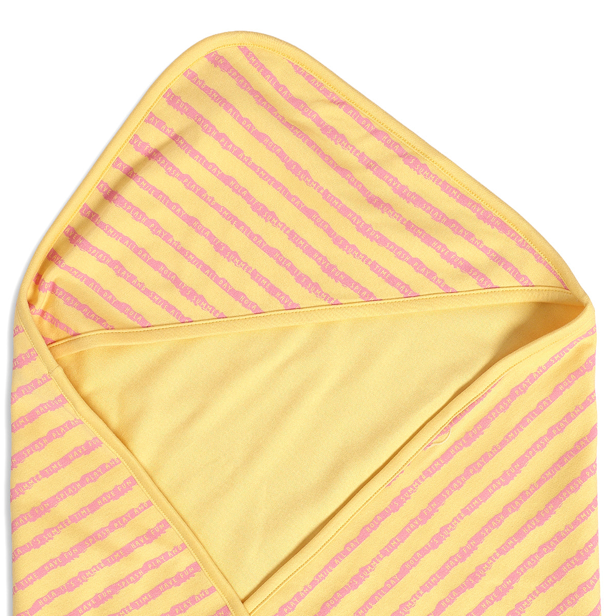 Baby Boys Animal Print And Striped Receiving Blanket Pack Of 2, Yellow And Off White