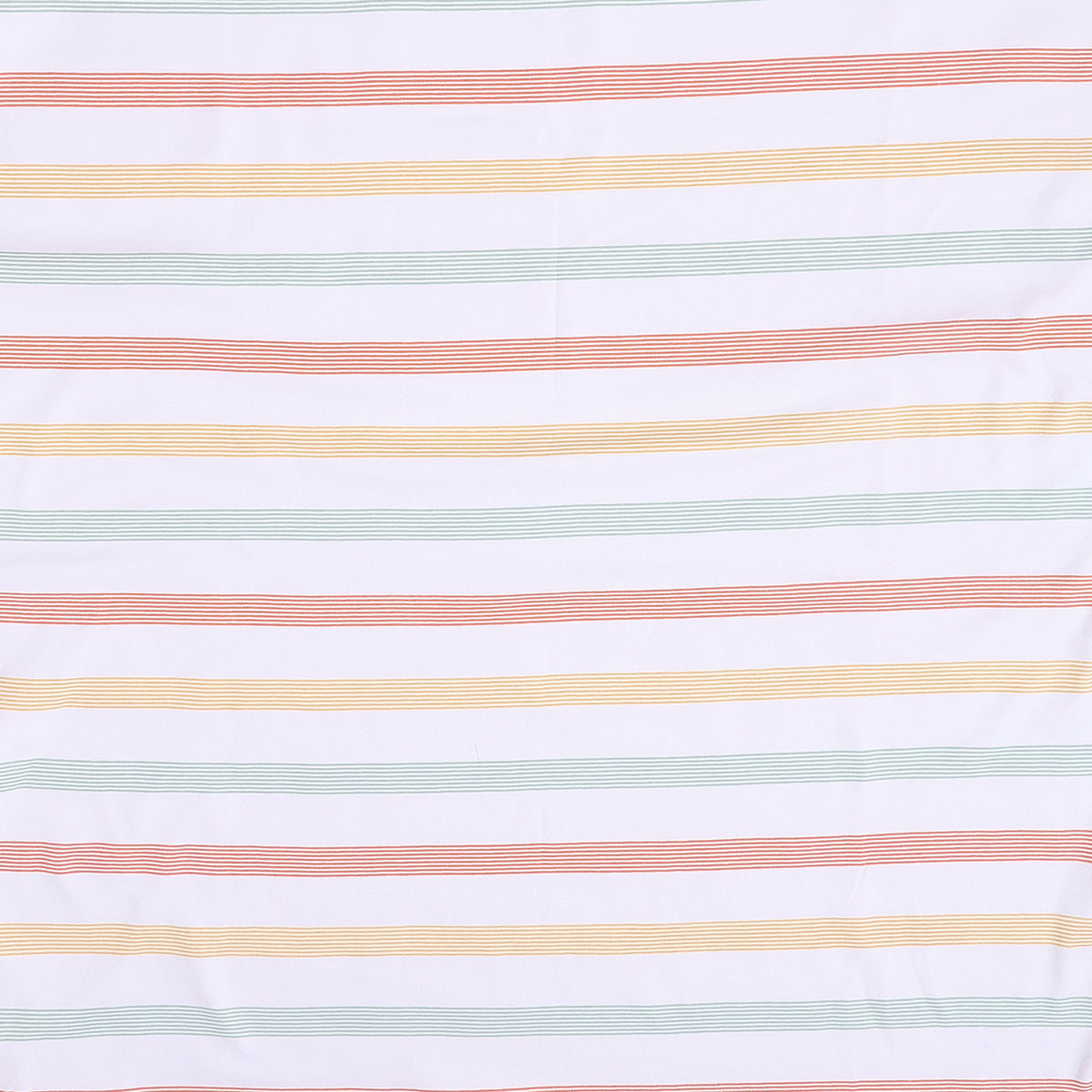 Baby Unisex Hooded Blanket Reversible Checkered And Stripe Print, Peach And White