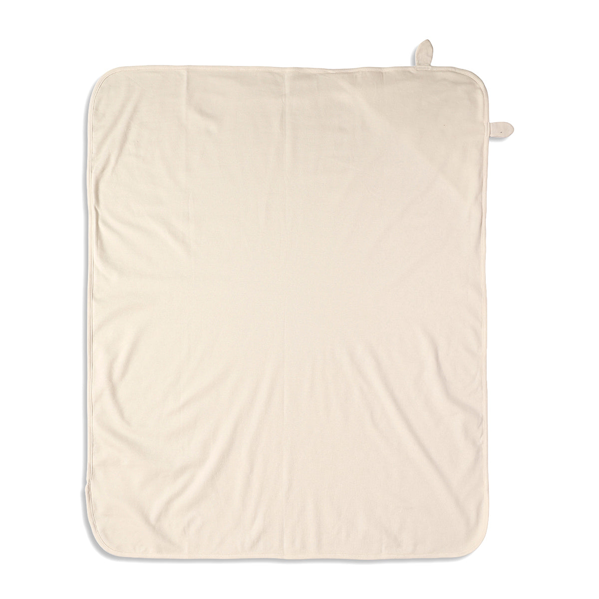 Baby Unisex Hooded Blanket With Bear Face And Ears, Cream