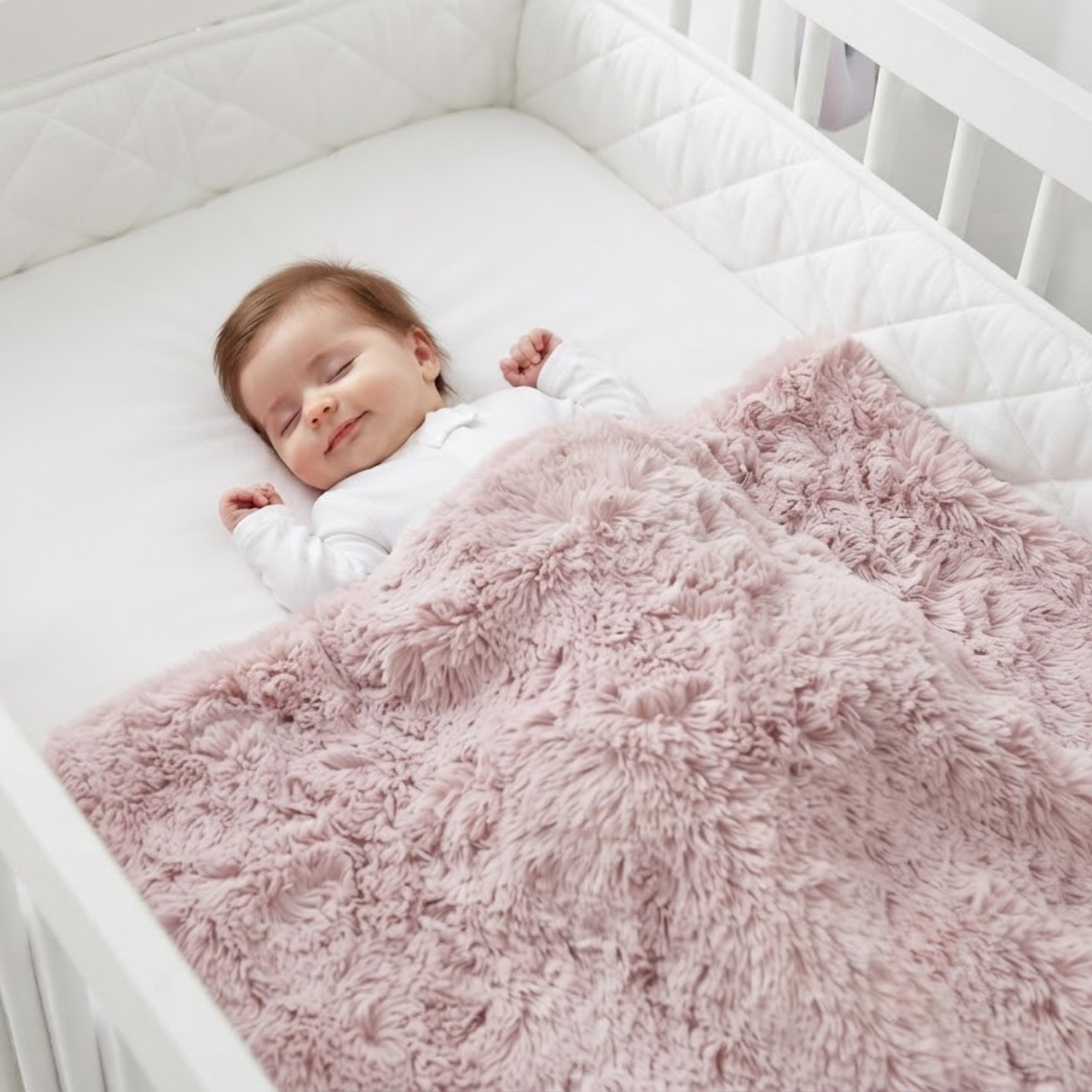 Baby Light Pink Cotton Waterproof Bed Protector Sheet Soft and Reusable