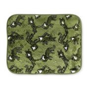 Baby Green Dinosaur Print Cotton Waterproof Bed Protector Sheet Soft and Reusable