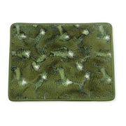 Baby Olive Green Dinosaur Print Cotton Waterproof Bed Protector Sheet Soft and Reusable