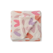 Baby Ivory Heart Print Cotton Waterproof Bed Protector Sheet Soft and Reusable