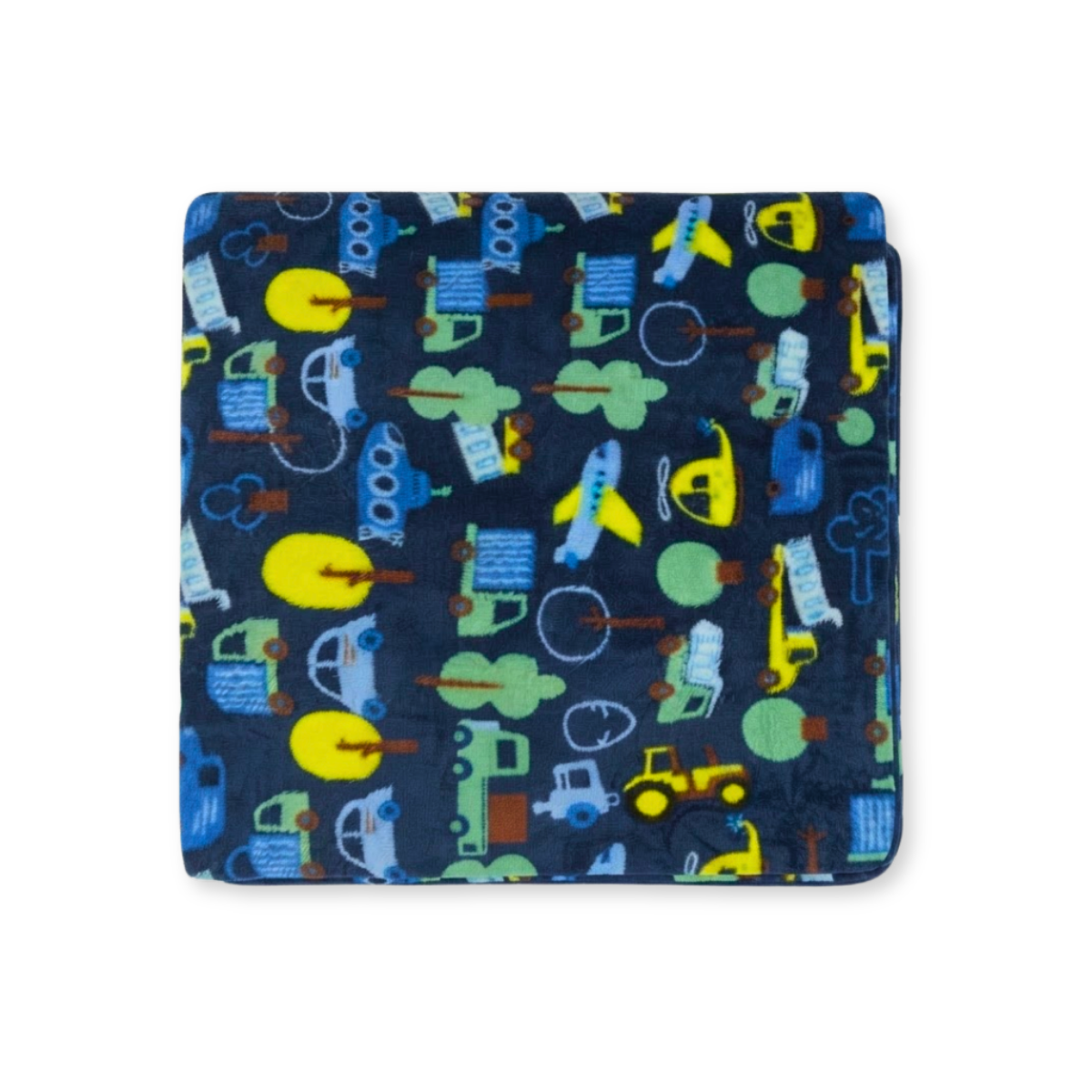 Baby Navy Blue Transport Print Cotton Waterproof Bed Protector Sheet Soft and Reusable