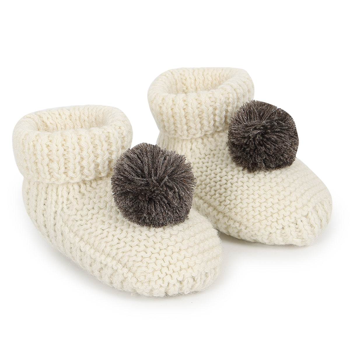 Baby Unisex Booties, White