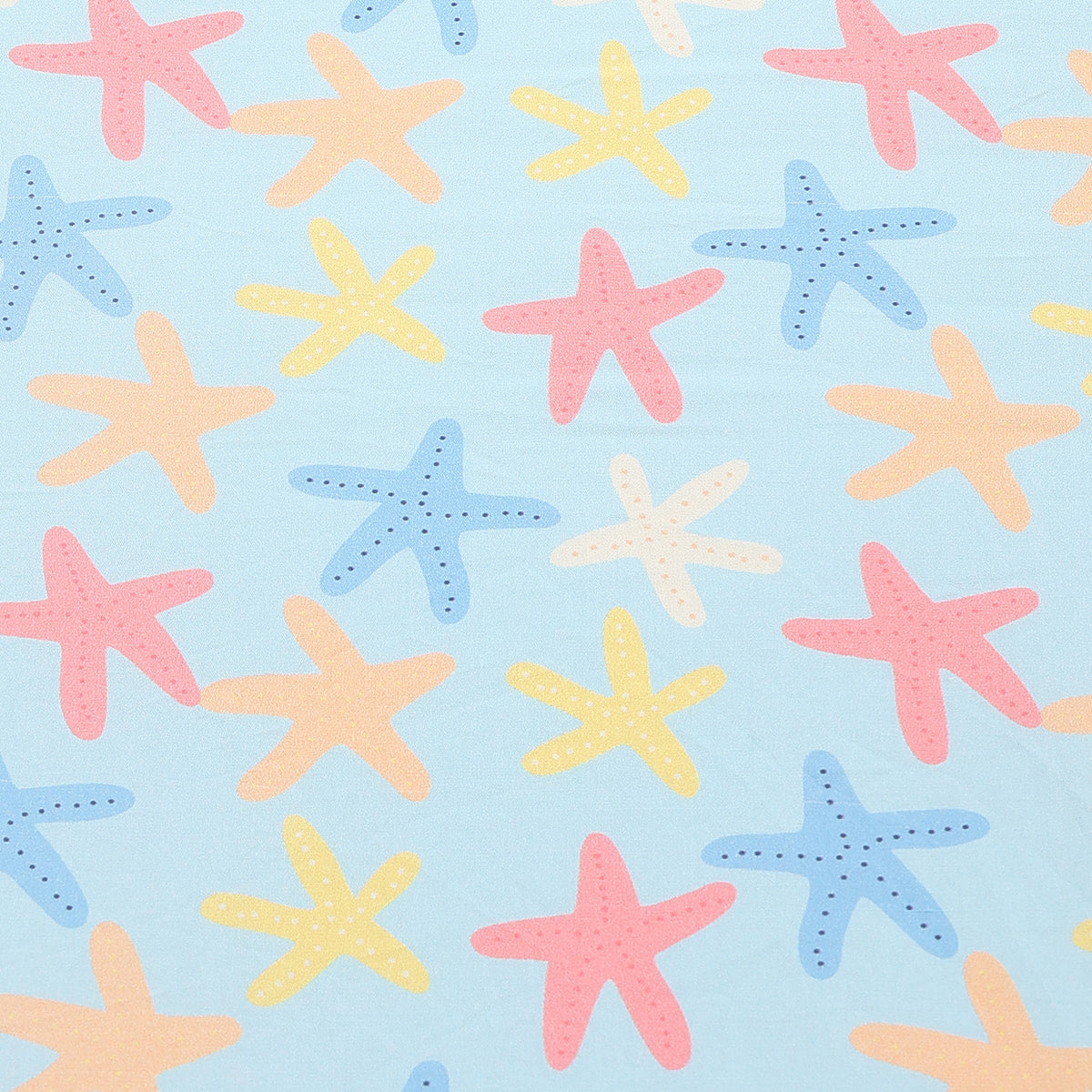 Baby Mosquito Net Bedding Set With Starfish Print In Blue