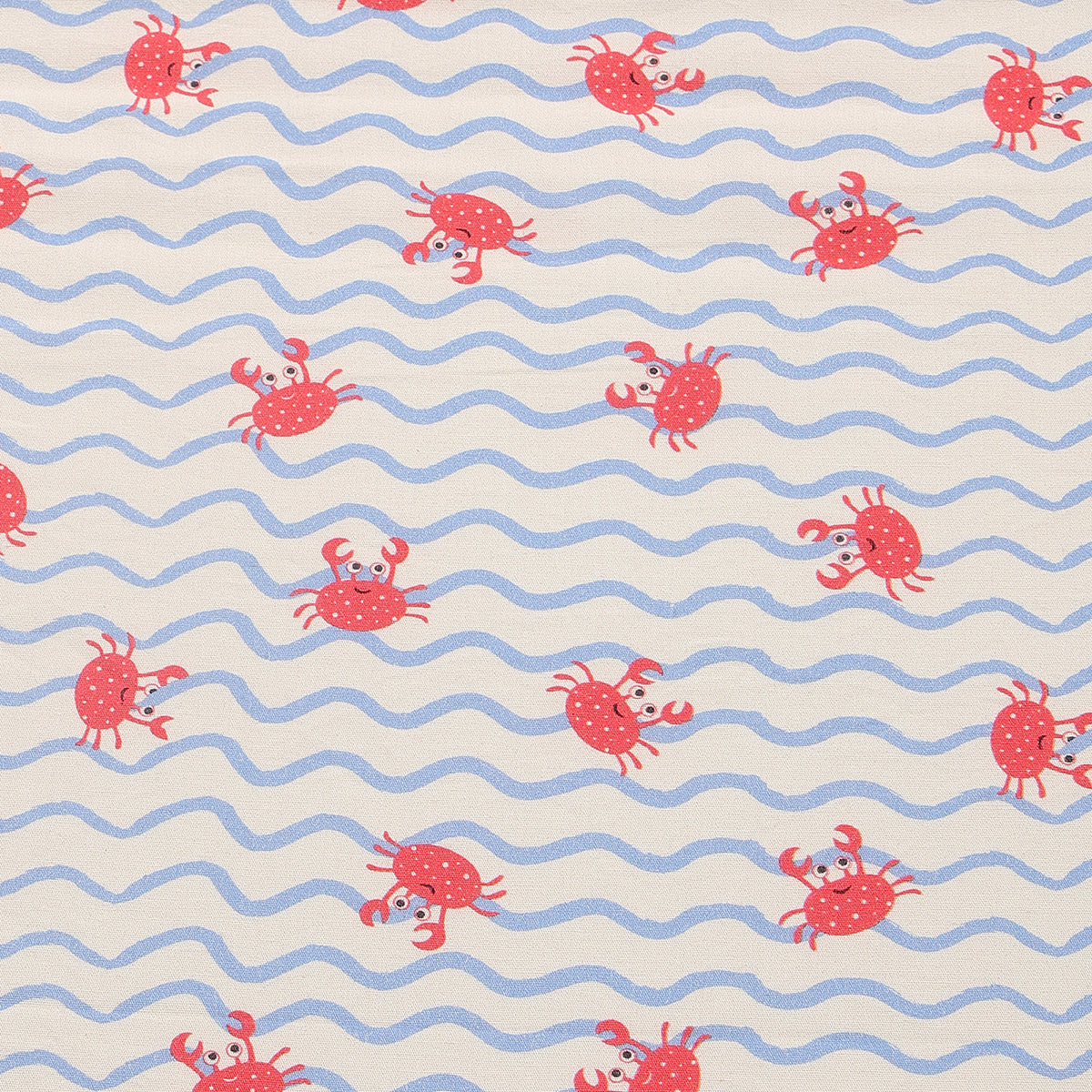 Baby Mosquito Net Bedding Set With Crab Print In White