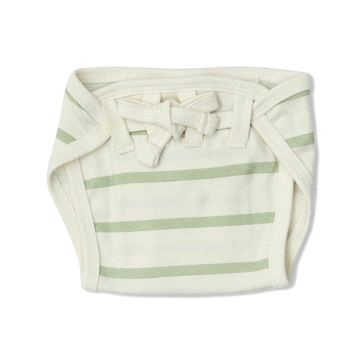 Baby Unisex Animal Print, Solid And Striped Training Pants Pack Of 3, Green And Cream