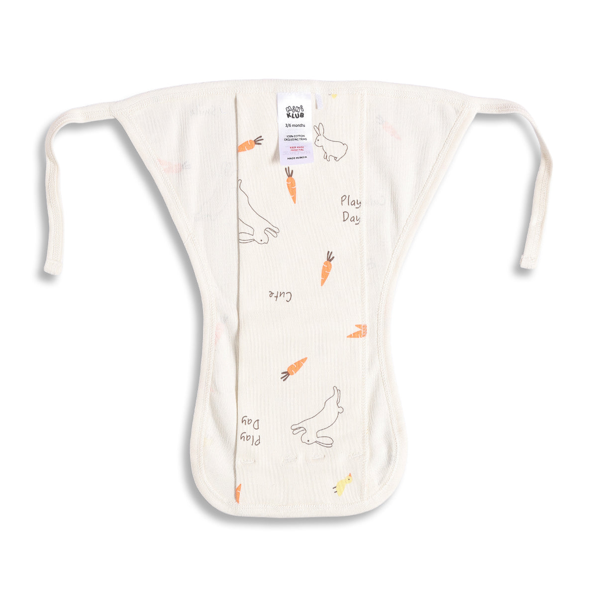 Baby Unisex Cream and Orange Printed Reusable Diaper Pack of 3 Regular Fit Baby Essentials