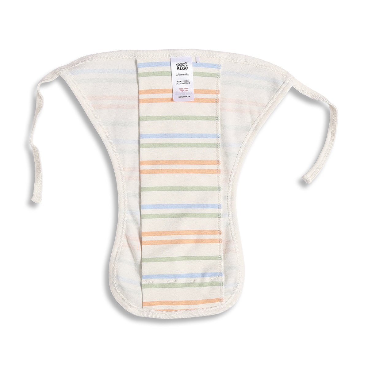 Baby Unisex Cream and Orange Printed Reusable Diaper Pack of 3 Regular Fit Baby Essentials