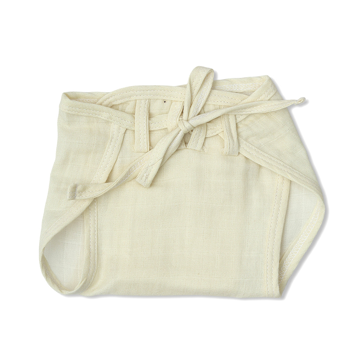 Baby Unisex Solid And Print Tie,Up Nappy Pack Of 3, Green, White And Yellow