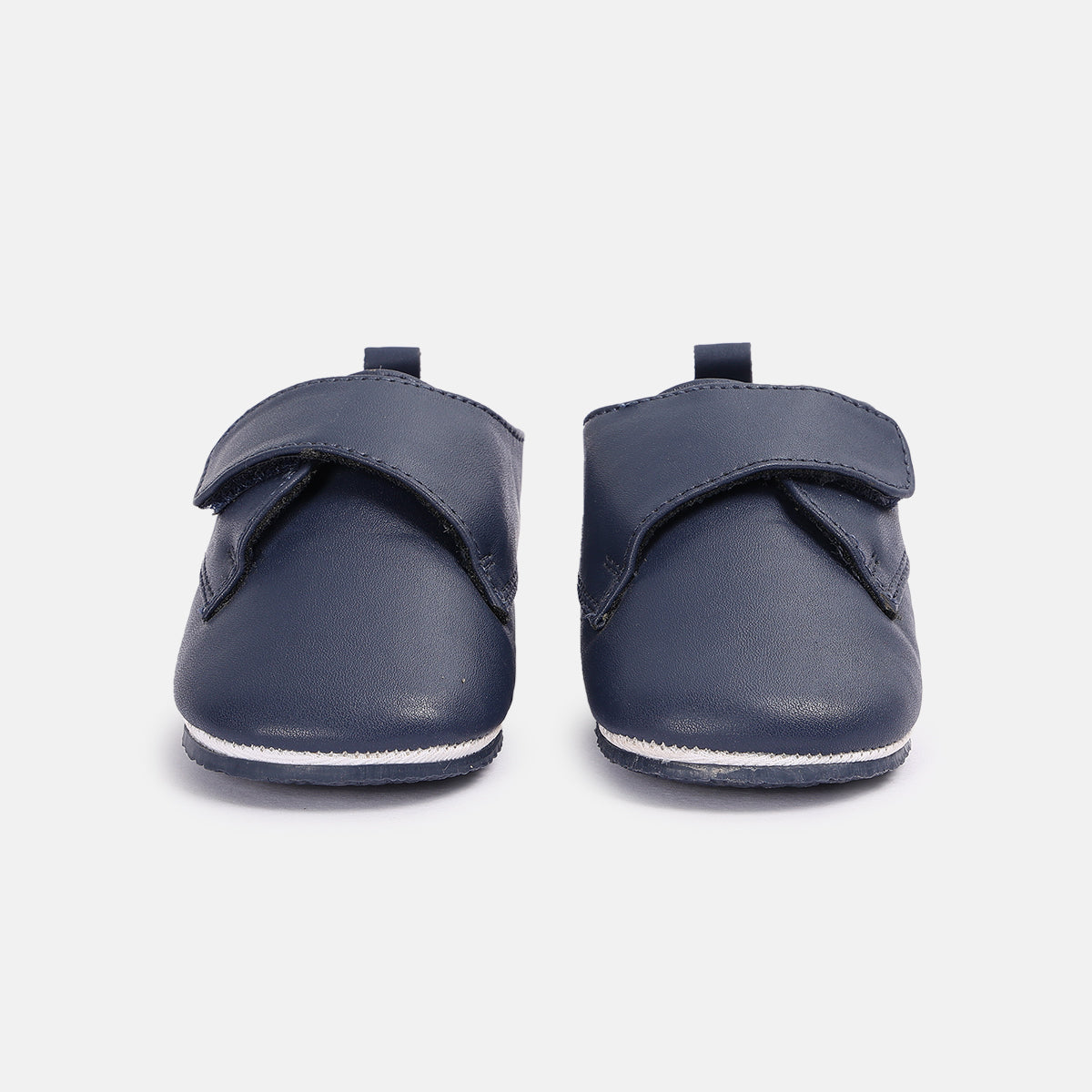 Baby Soft Sole Slip-On Booties with Secure Fit, Navy Blue